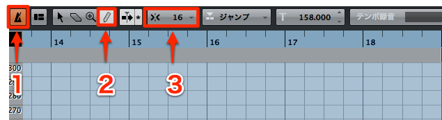 テンポを書く