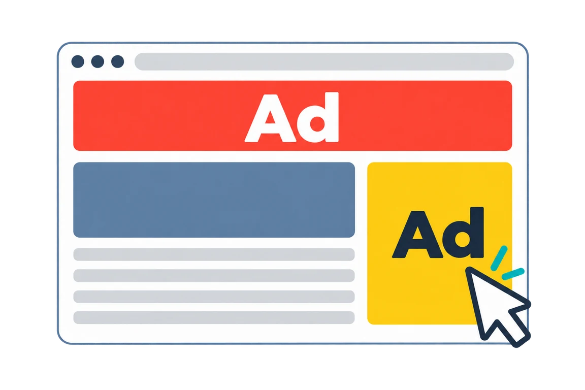 Advertising placement illustration