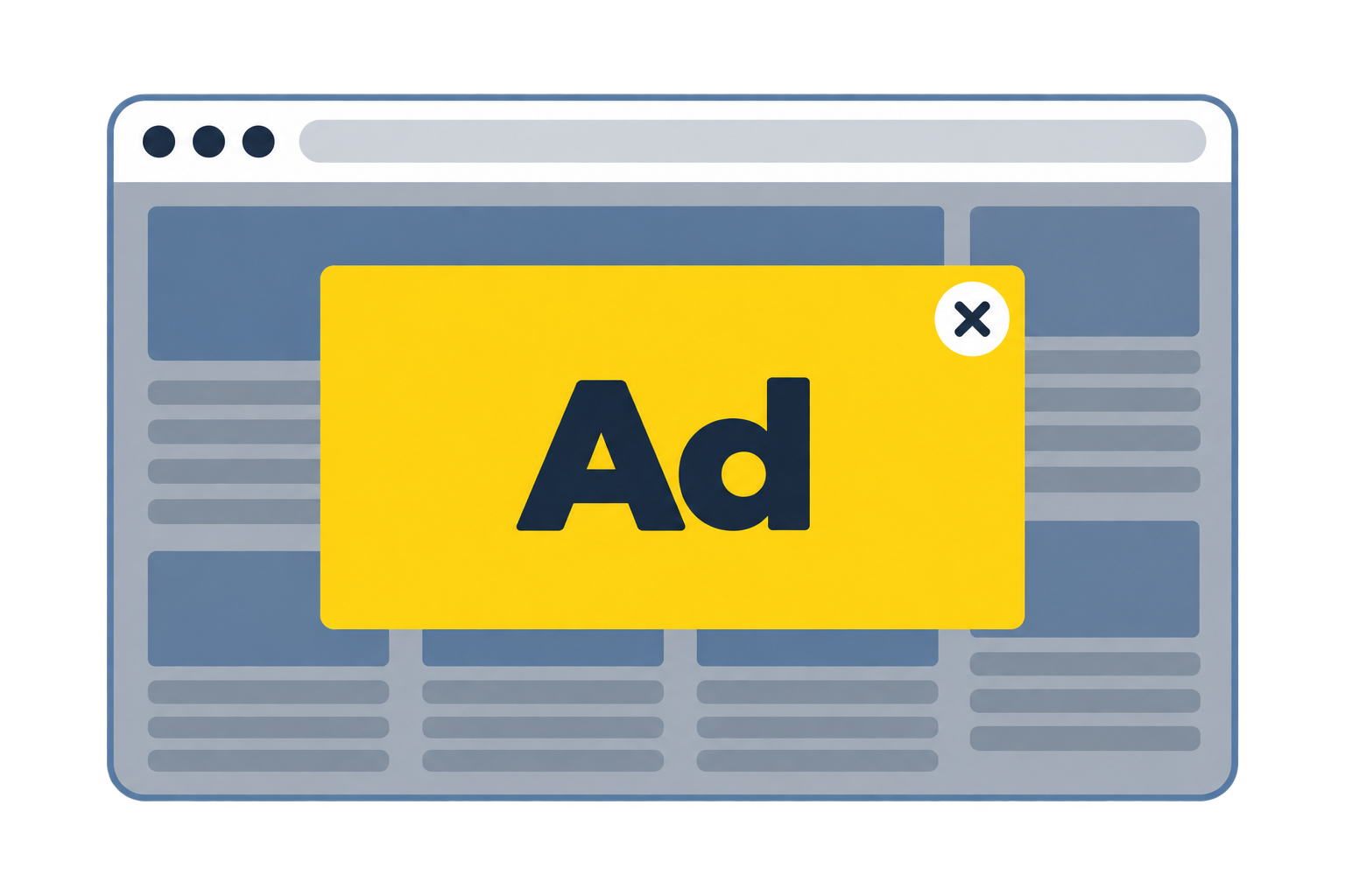 Advertising placement illustration