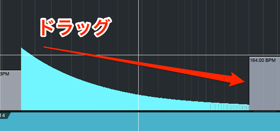 連続したテンポチェンジ