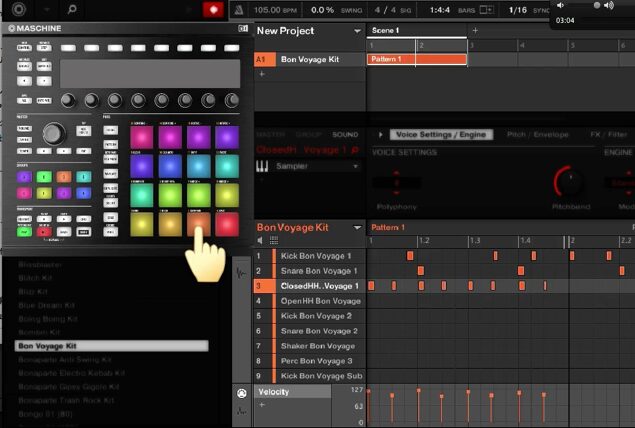 MASCHINE 2 3_レコーディングとパターン編集