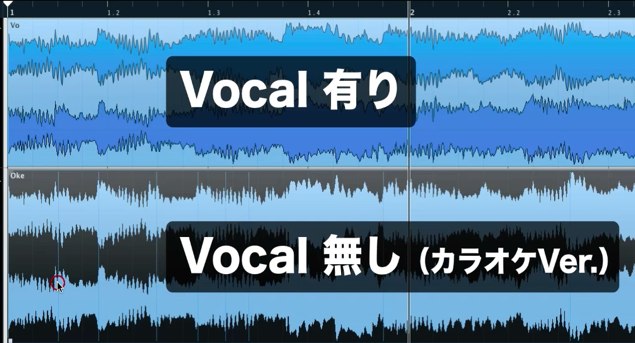 既存楽曲からボーカルトラックを抽出する