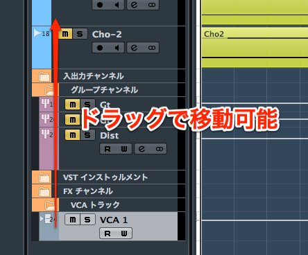 Cubase 8 Vcaフェーダー