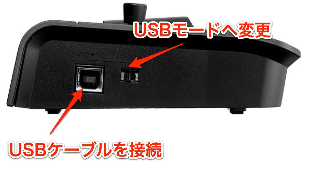 USBケーブルを接続