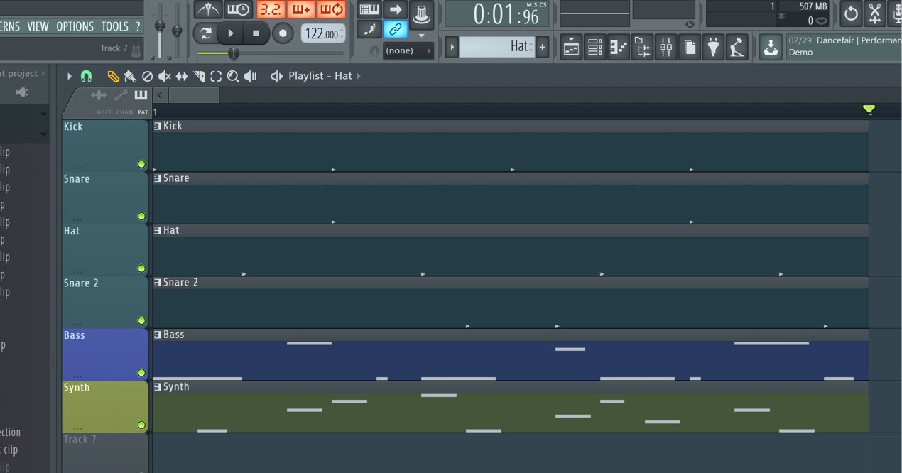 クリップを編集する コピー 結合 分割 伸縮 Fl Studio 使い方