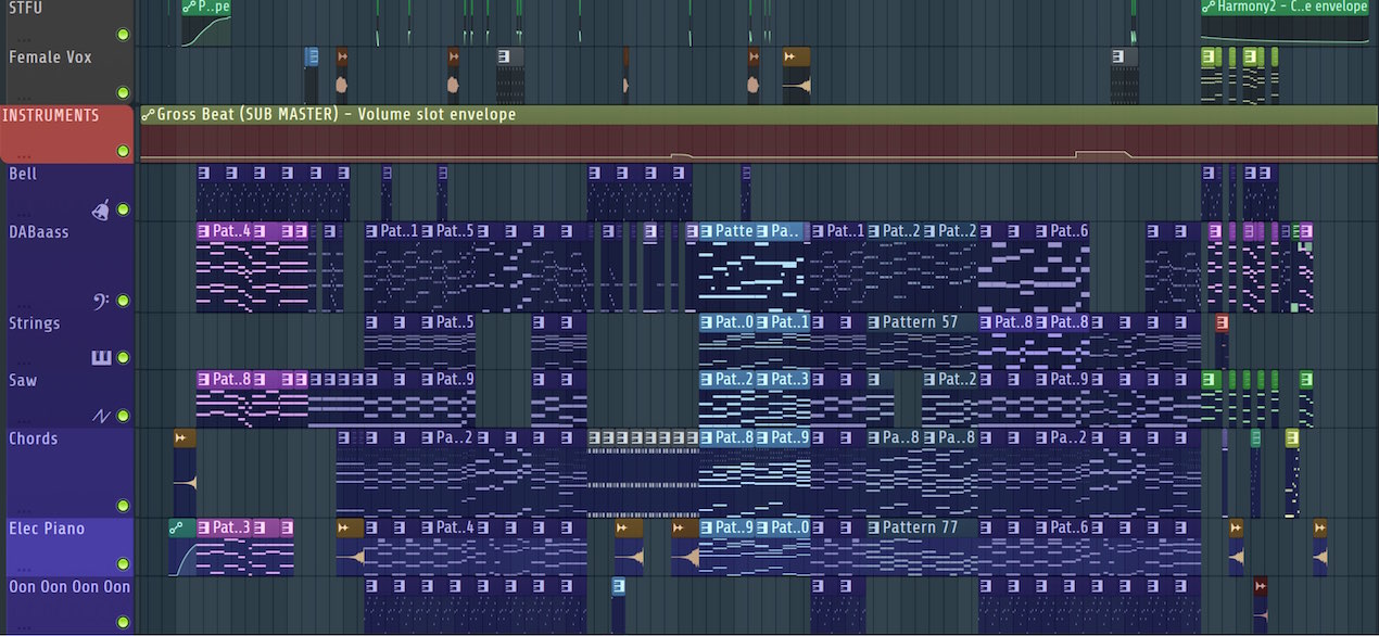 パターンをプレイリストへ配置する Fl Studio 使い方