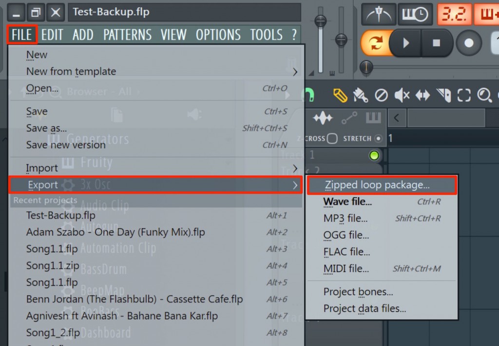 プロジェクトを効率的にバックアップする FL Studio 使い方