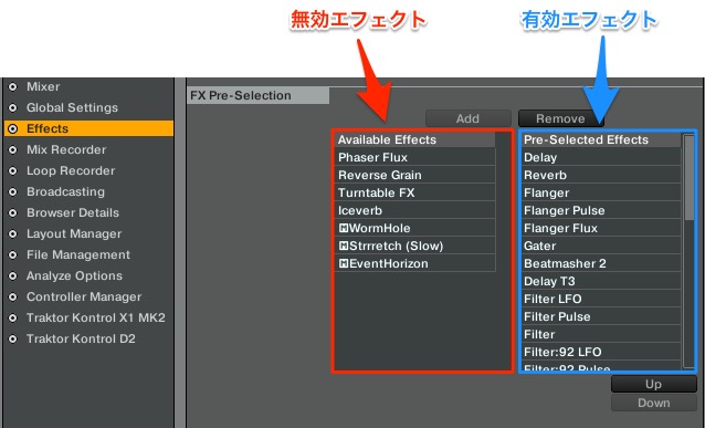 Effect_pre_selection