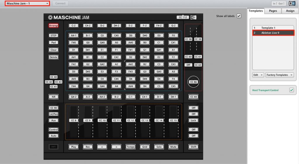 Ableton Live をコントロールする MASCHINE JAM 使い方