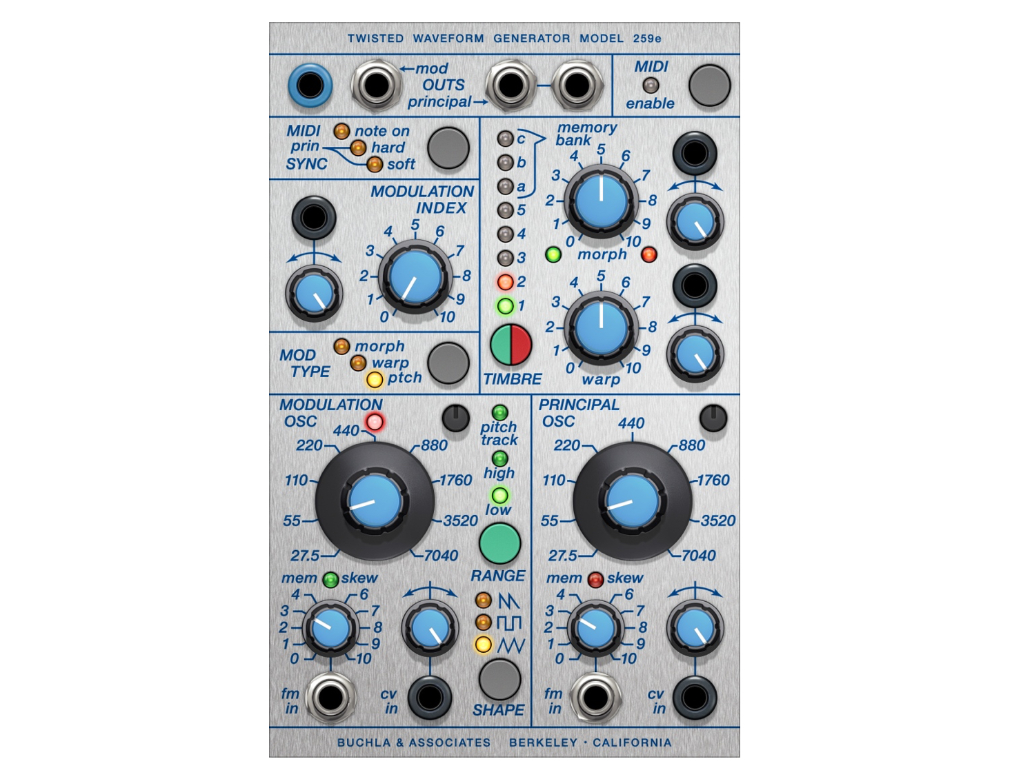 Softube Modular用アドオン「Buchla 259e Twisted Waveform Generator」がイントロセール中