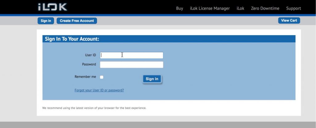 antares ilok user id and password