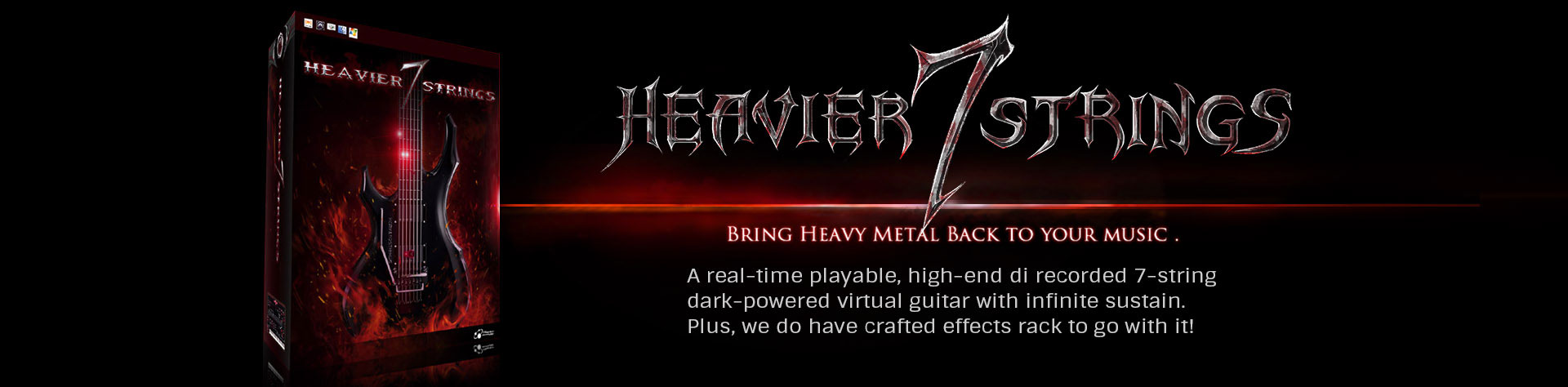 【40%OFF】ハードロックなどに最適な7弦ギター音源「Heavier 7 Strings」がブラックフライデーセール