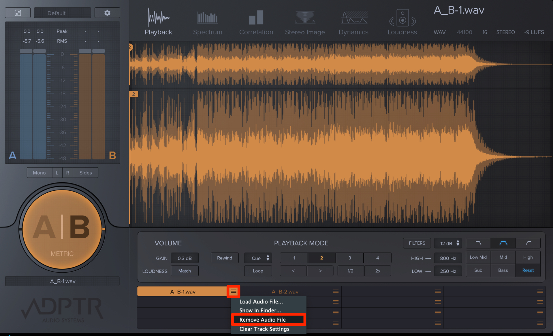 Remove Audio File