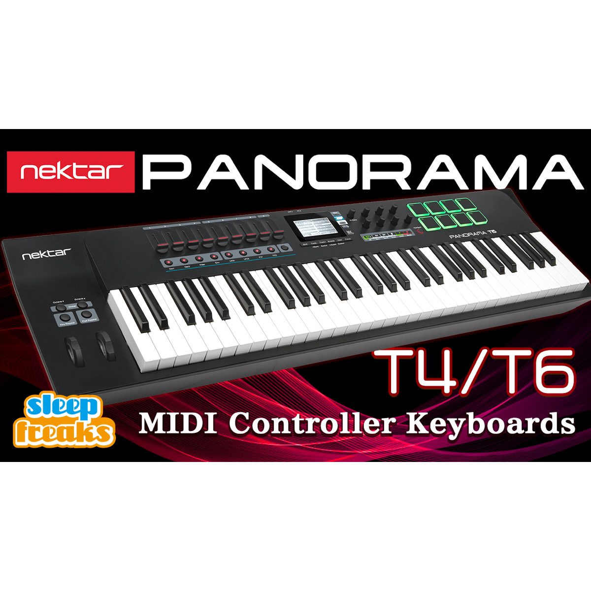 Nektar PANORAMA T6 MIDIキーボード Nektar Panorama T6 61-Key USB MIDI Keyboard Controller