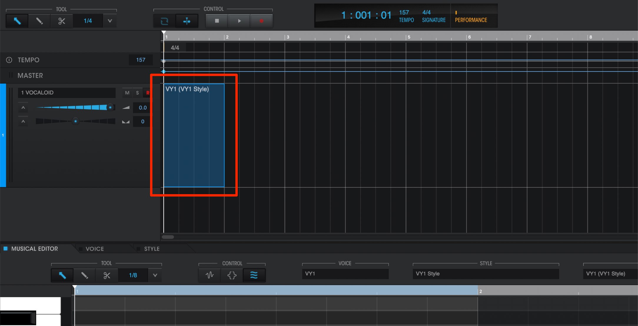 vocaloid editor timeline