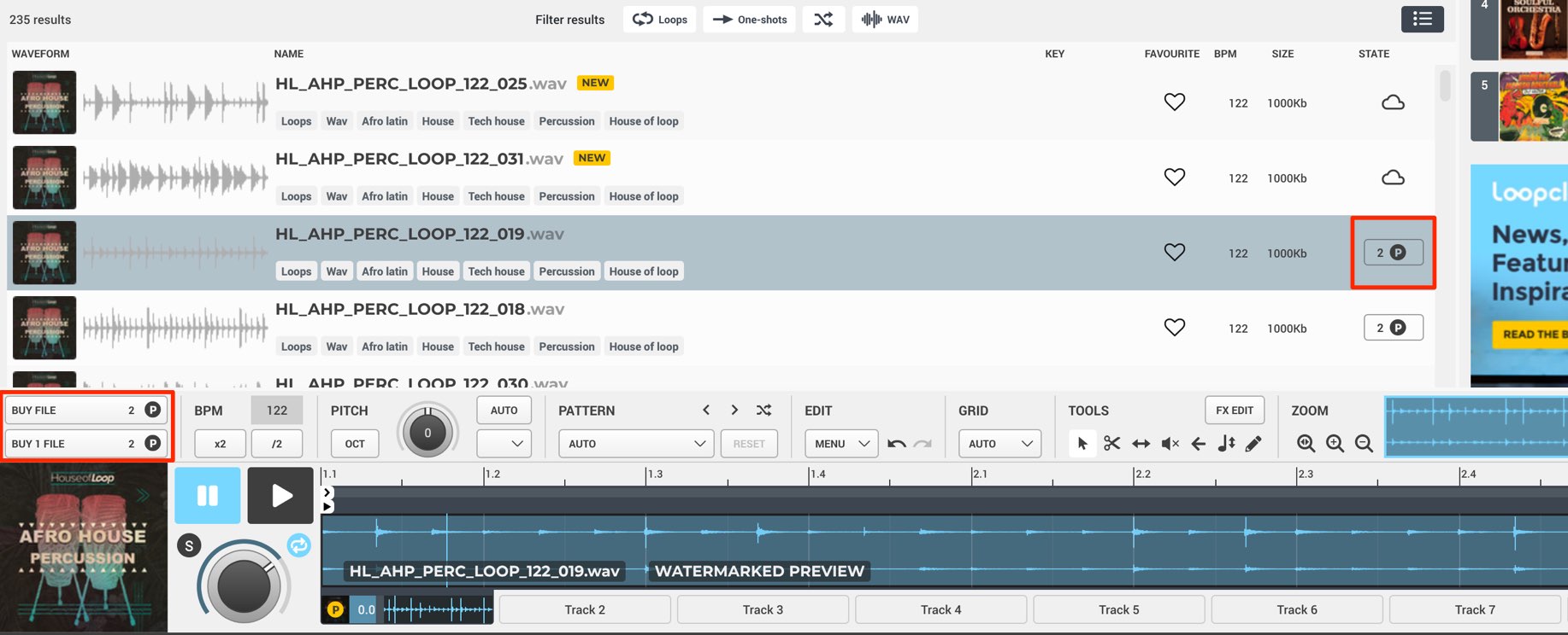 Loopcloud buy sound