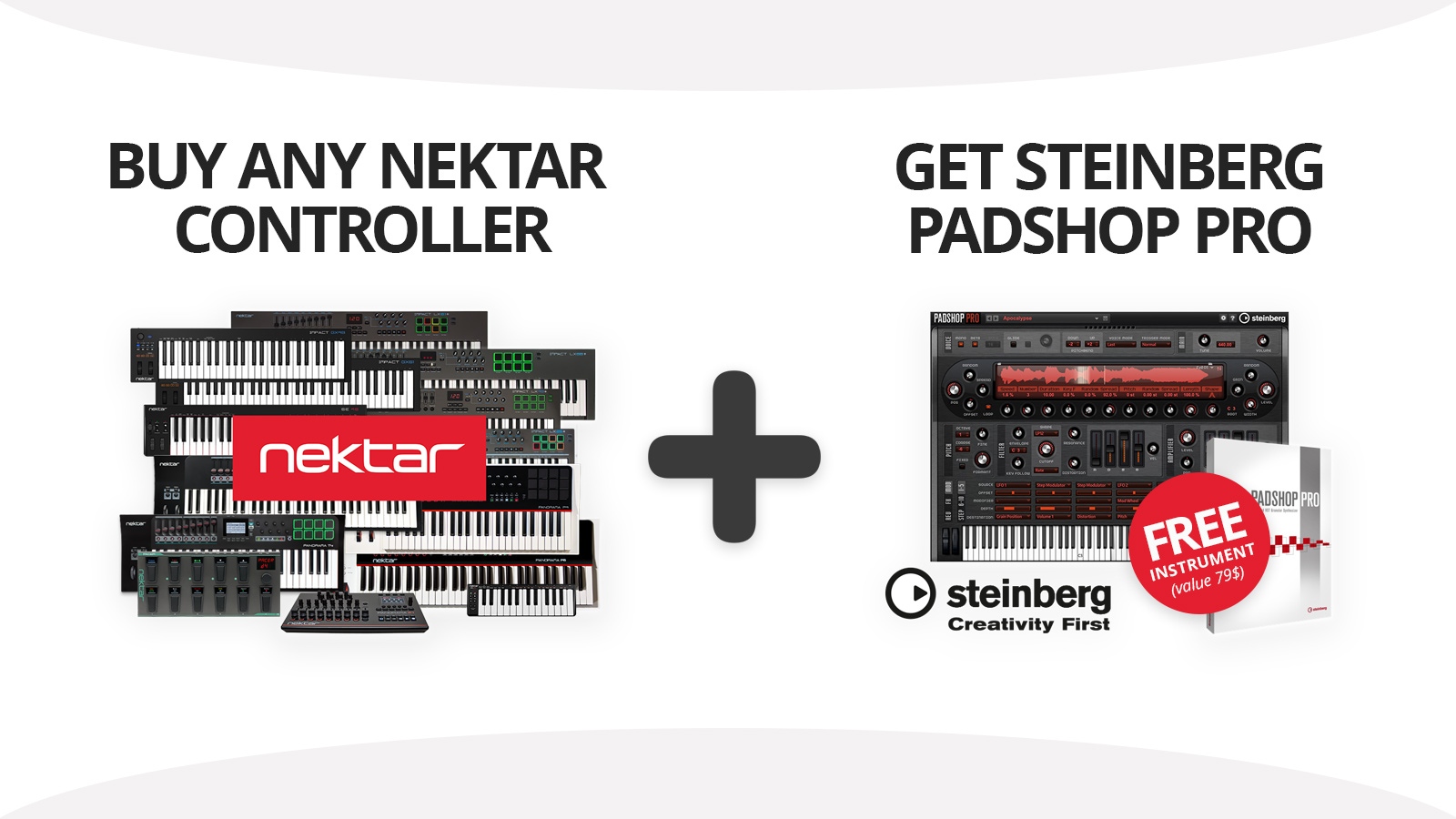 「Nektar」のコントローラーを購入して Steinberg「Padshop Pro」をゲットしよう!
