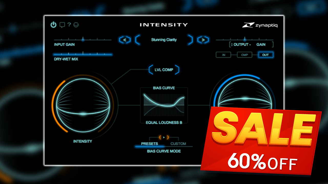 【60%OFF】Zynaptiq INTENSITY がセール中!品がセール中!