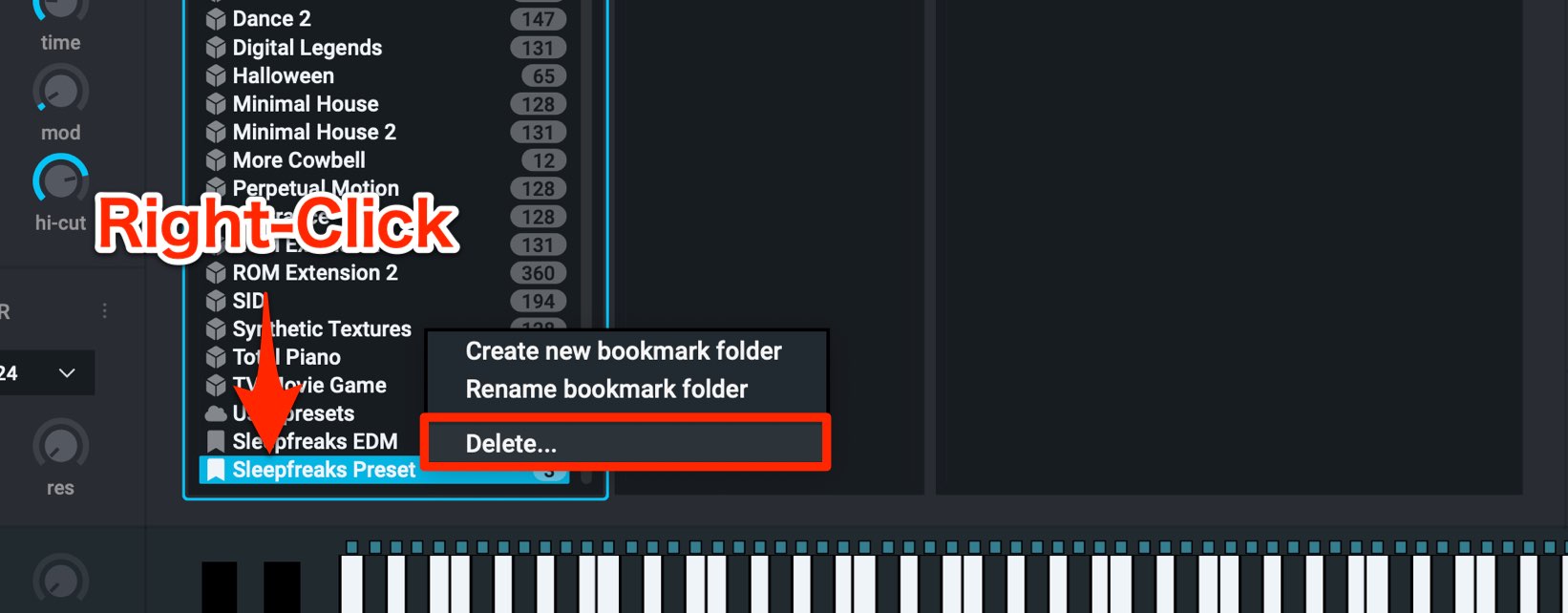 Bookmark Delete