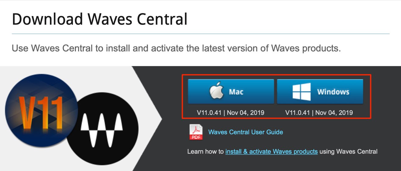 instal central waves v9