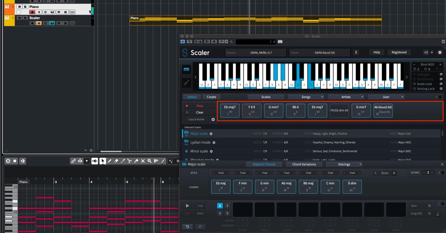 楽曲のコード進行をアシストする Plugin Boutique Scalerの使い方 実践編