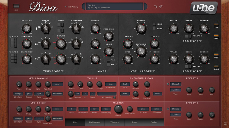 U-he Diva Virtual Analogue Synth