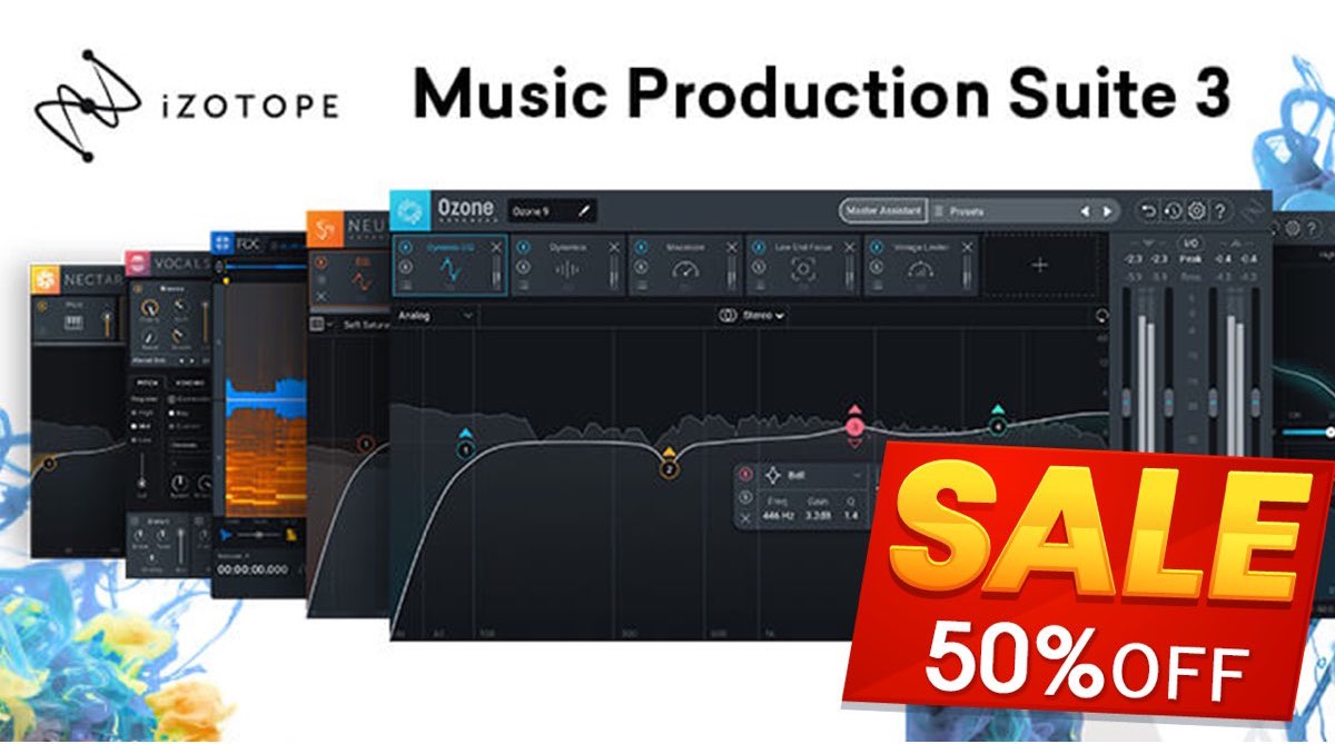 50 Off Izotope 最強バンドル Music Production Suite 3 がクロスグレードセール中