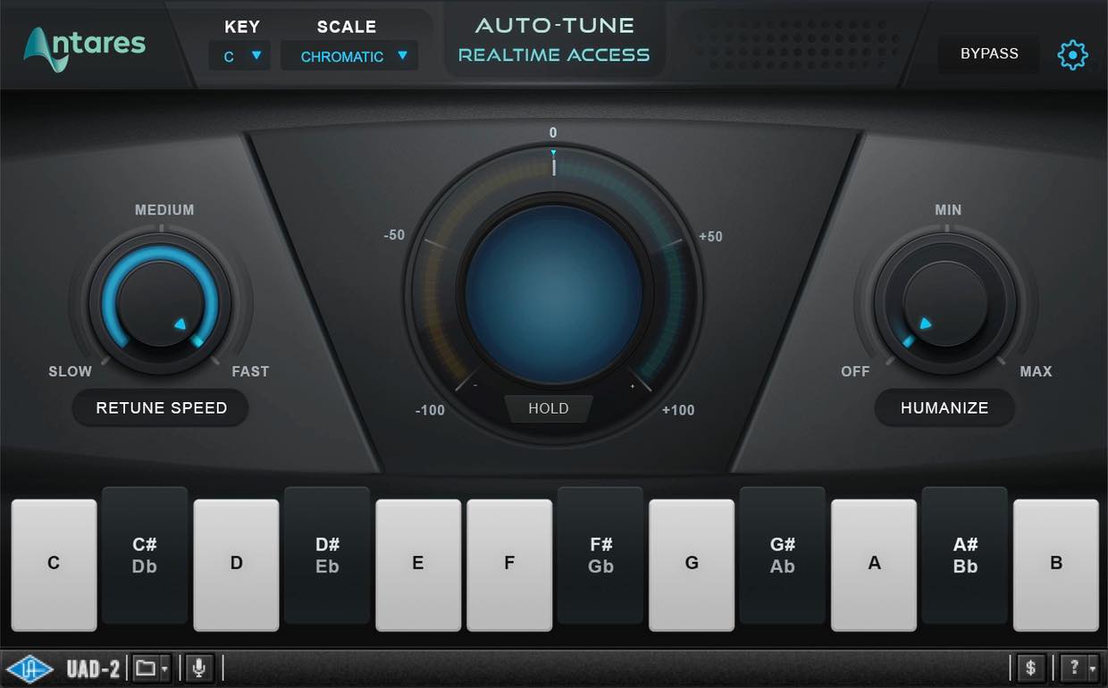 uad autotune realtime not working