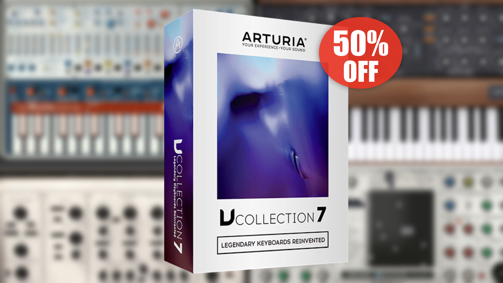 【50%OFF】24種の伝説的シンセバンドル Arturia V Collection 7がセール中!
