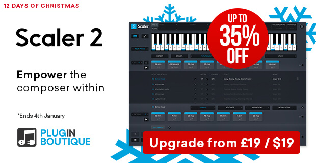 【最大35%OFF】コード進行支援ソフト「Scaler 2」がクリスマスセール中!