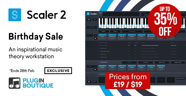 【最大35%OFF】コード進行支援ソフト「Scaler 2」がセール中!