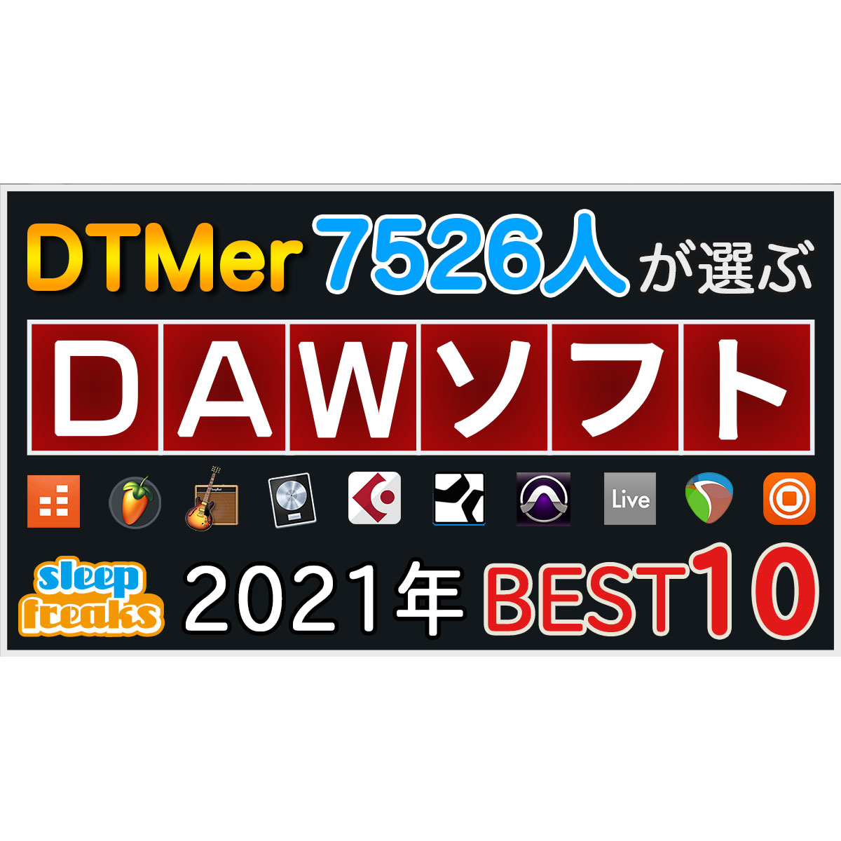2021 Top 10 DAWs: A Survey of 7,526 Music Production Users