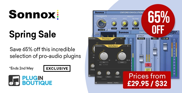 【65%OFF】SONNOX Inflator/Envolution/VoxDoublerがセール中!