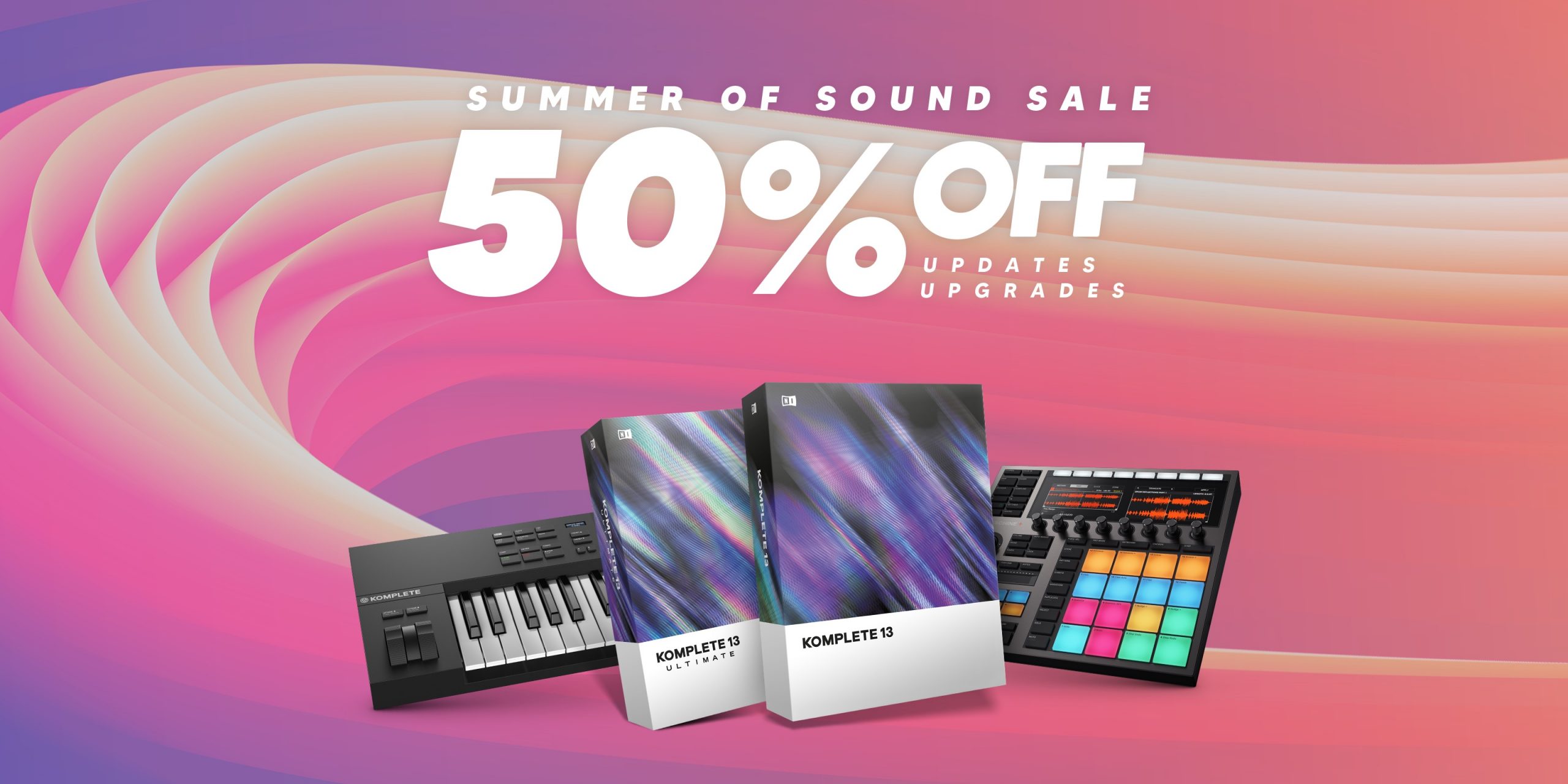 【最大50%OFF】KOMPLETE 13 アップデート/アップグレード他が半額セール中!