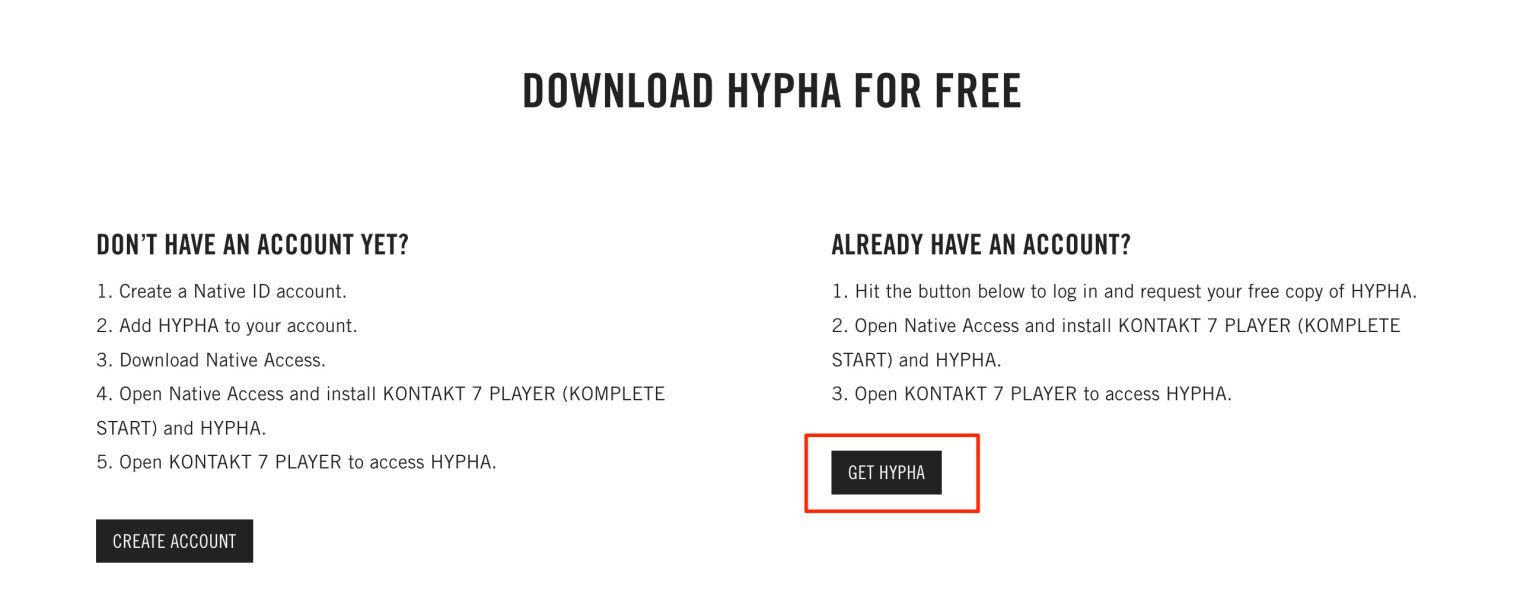 【無料】Native Instrumentsの「HYPHA」をもらうまでの流れを解説