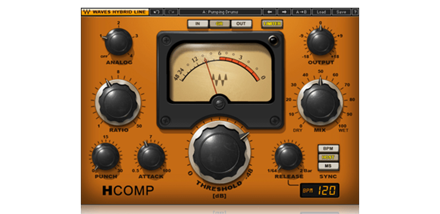 【無料】Waves H-Comp が48時間限定で無償配布！