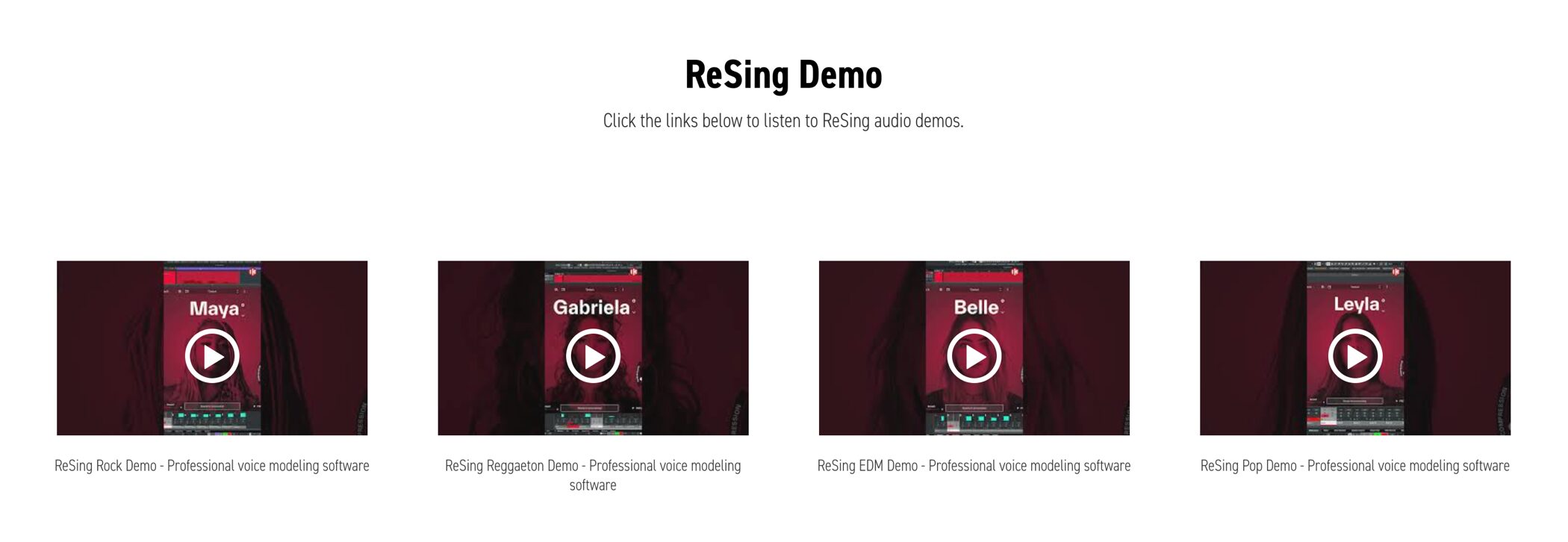 Resing Demo
